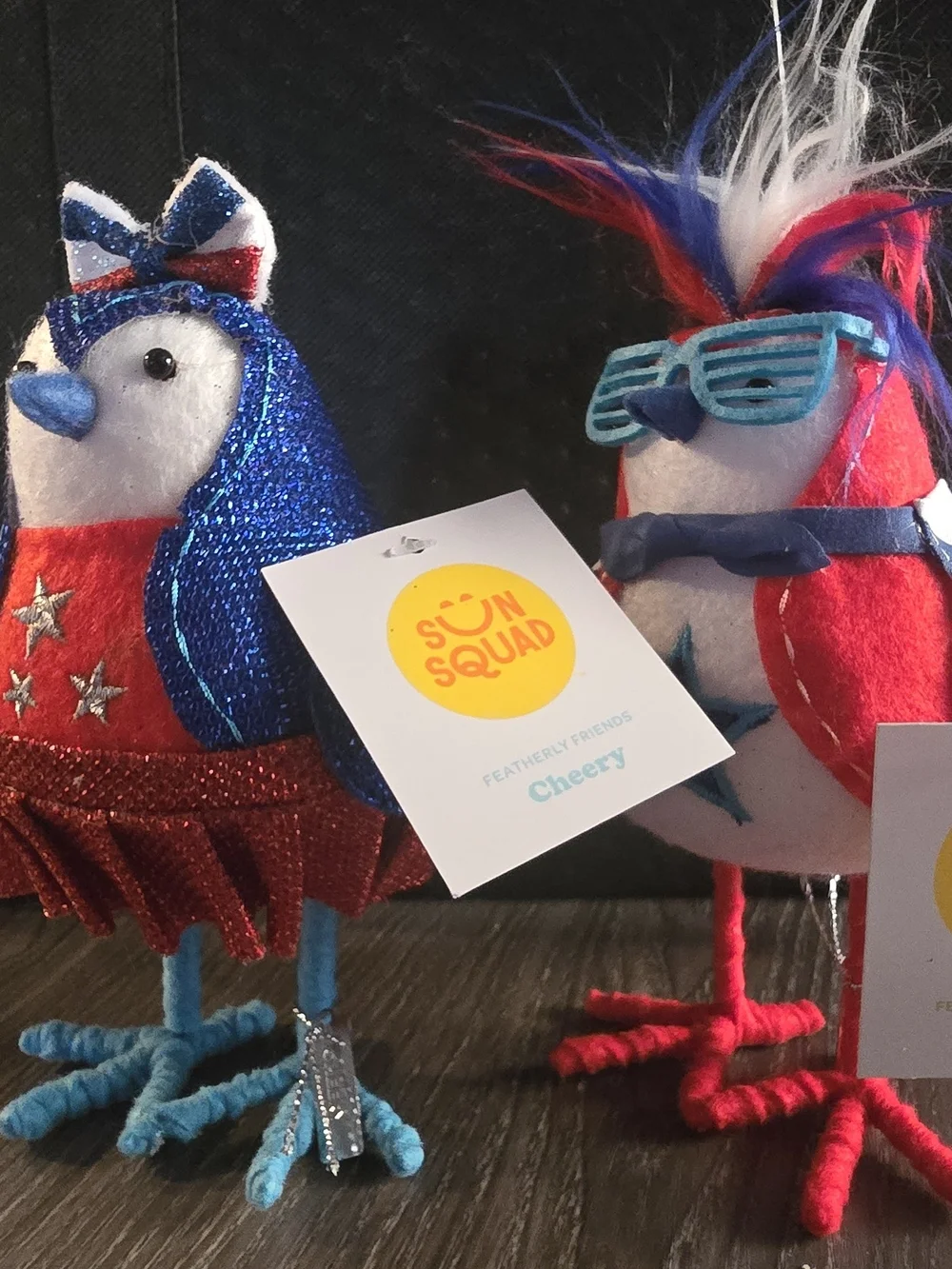 Featherly FRIENDS Patriotic Birds - Set of 2